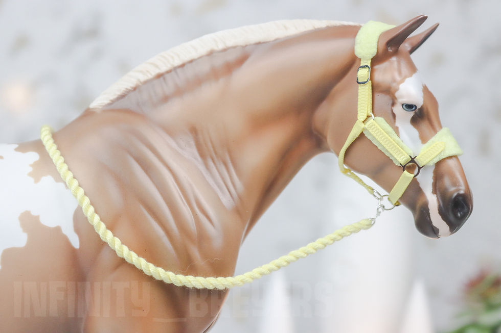 Lemon Drop - Traditional Model Horse Fleece Halter Set