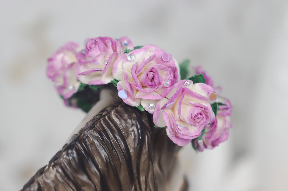 Thumbnail: Purple Passion - Traditional Scale Flower Crown