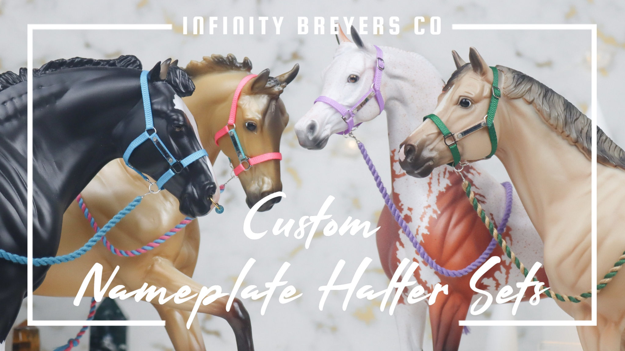 Custom Made-To-Order Traditional Scale Nameplate Halter Set