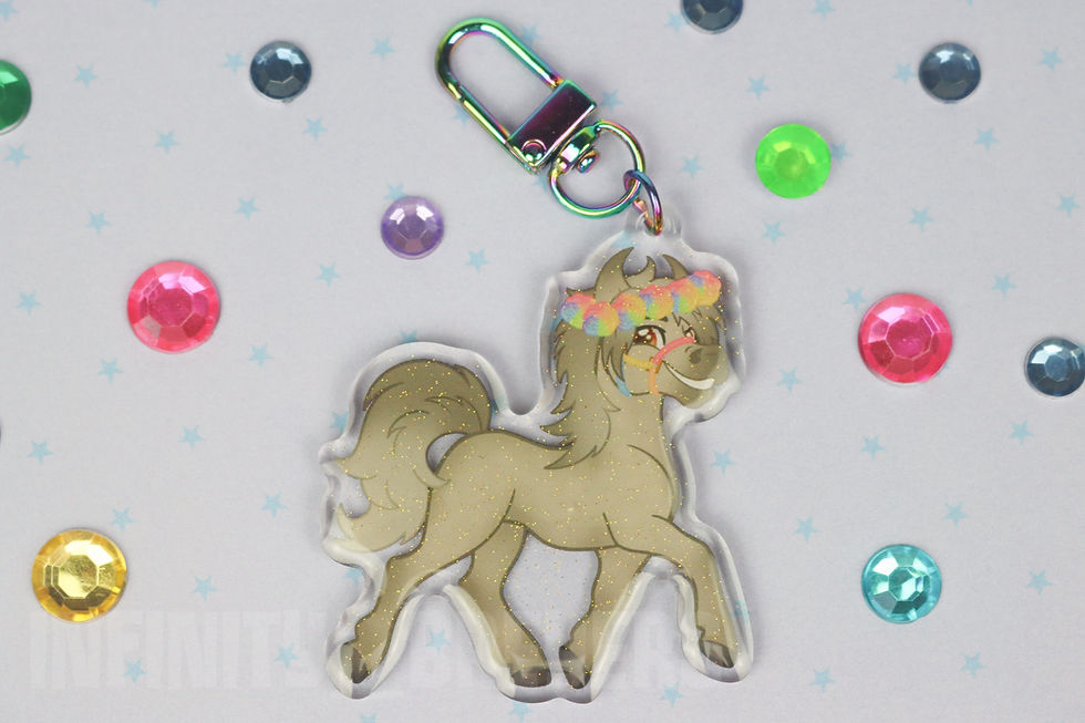 Thumbnail: Jedi - Glitter Acrylic Keychain Buddy