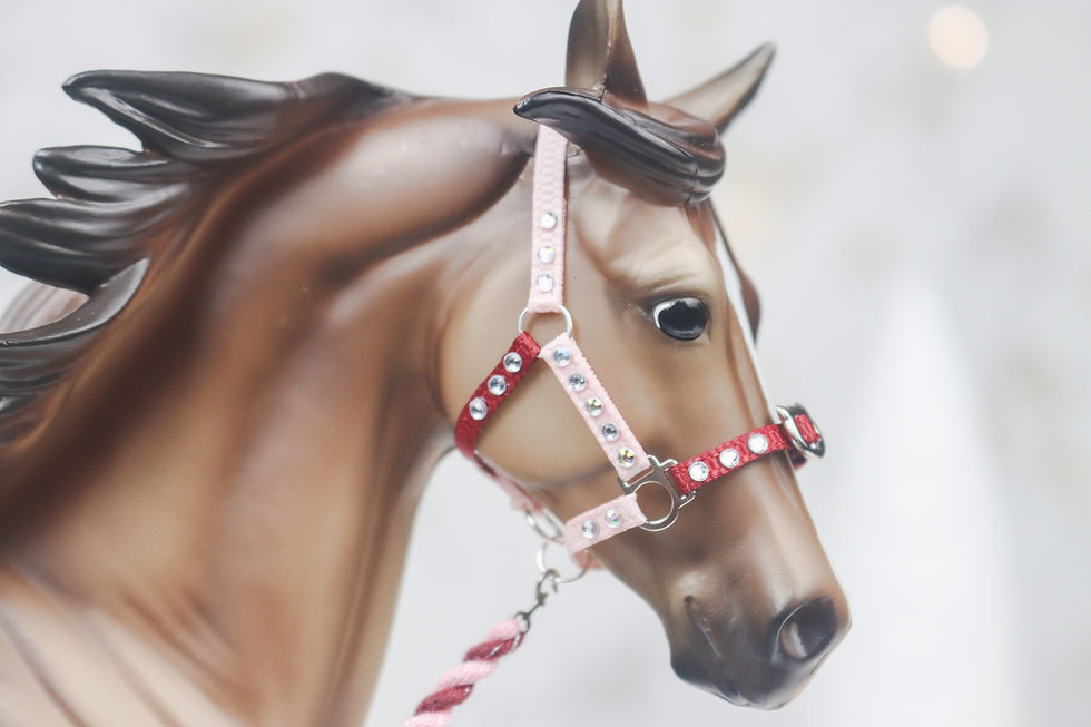 Thumbnail: Cat Scratch - Traditional Scale Adjustable Noseband Halter Set