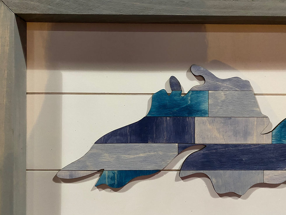 Thumbnail: Lake Superior Plank Framed Lake Sign