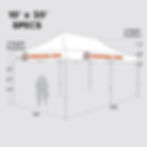 10x20 canopy tent dimensions 