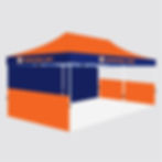 10x20 canopy tent alternative wall view