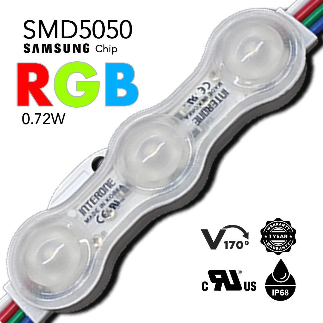 170°-0.72w-RGB Led Modules (100pcs)