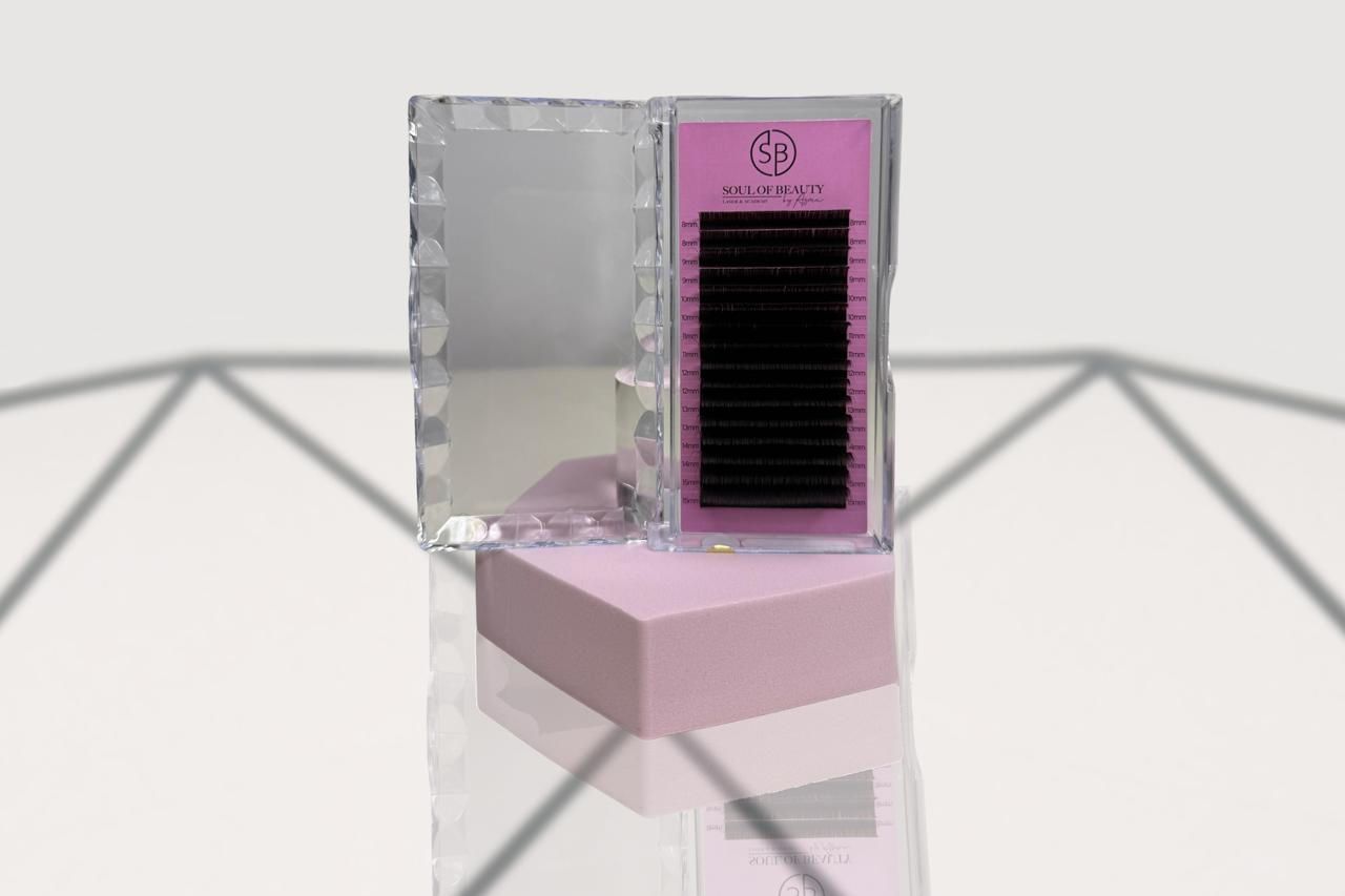 Brown Easy fans Wimpern (16 Reihen)