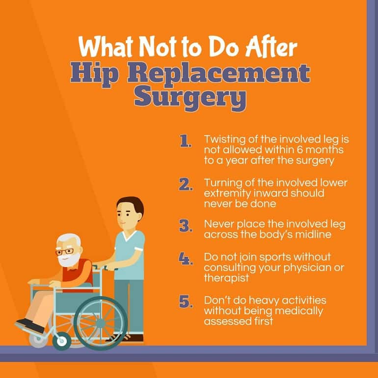 What NOT to Do After Hip Replacement Surgery Miracle Rehab Clinic