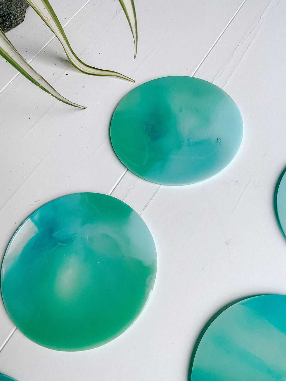 Thumbnail: Resin Coasters - Mint