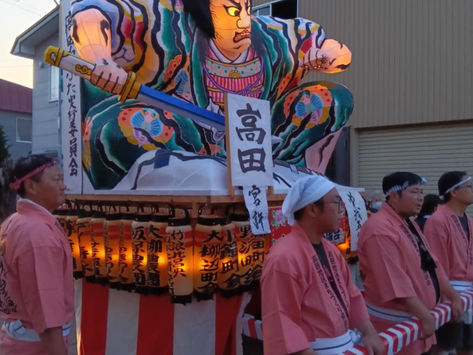 「高田ねぶた」にCCF和紙を使っていただきました