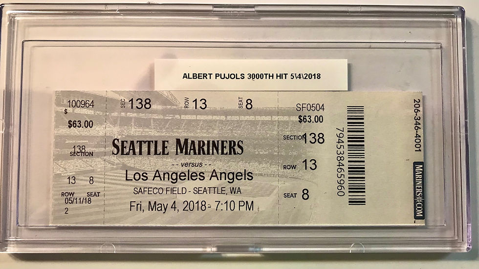 Thumbnail: Albert Pujols-THE MILESTONES- 700 HRs, 2000 RBI, And 3000 Hits Full Tickets