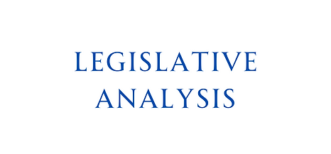 Legislative Analysis
