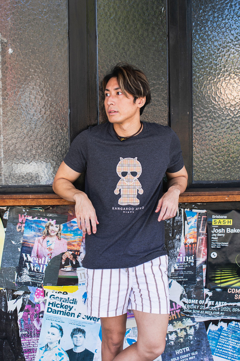 Thumbnail: Plaid Afro Boy (Unisex tee)