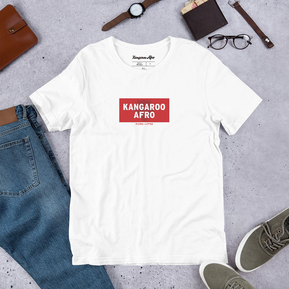 サムネイル： Kangaroo Afro Unisex t-shirt