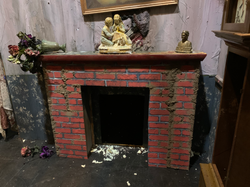 Fireplace Re-painting and Mudding