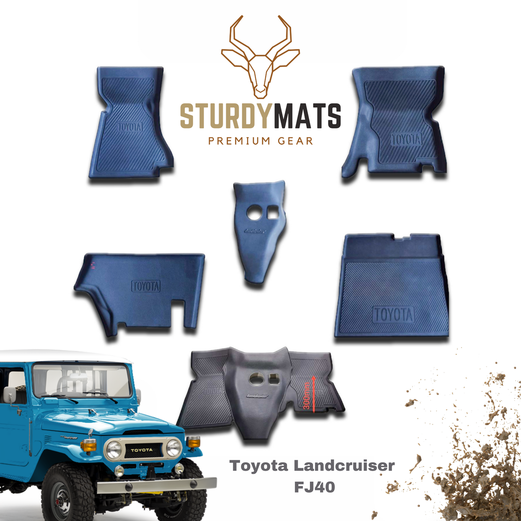 FJ40 Heavy Duty Moulded Mats