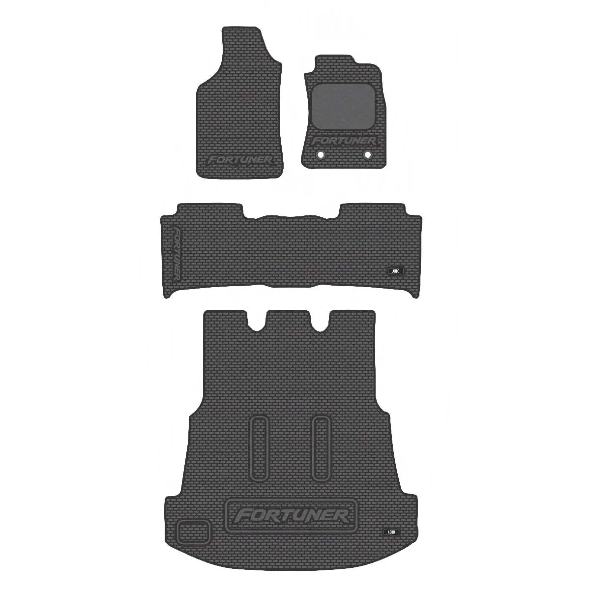 Fortuner D4D 2004-14 Full Set Addo Rubber Car Mats