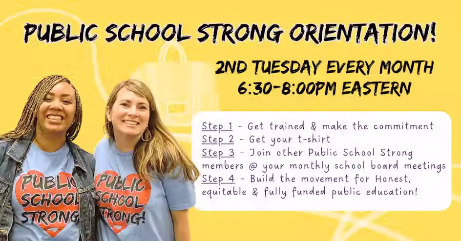 Public School Strong Orientation (virtual)
