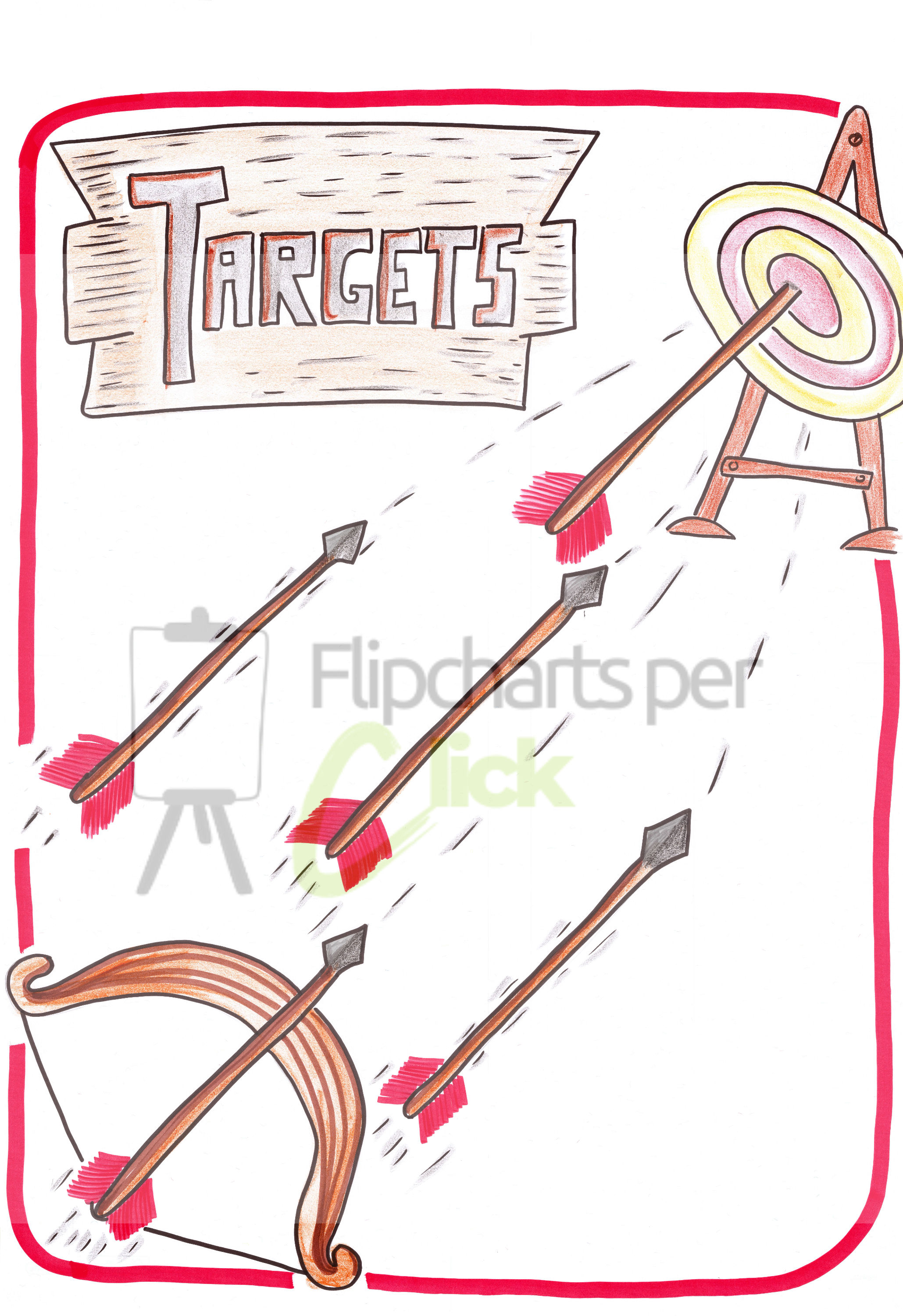 Ziel-Flipchart "archery"