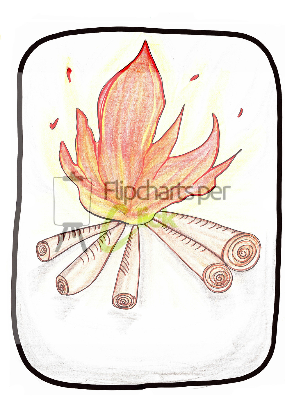 Miniaturbild: Flipchart "Lagerfeuer"