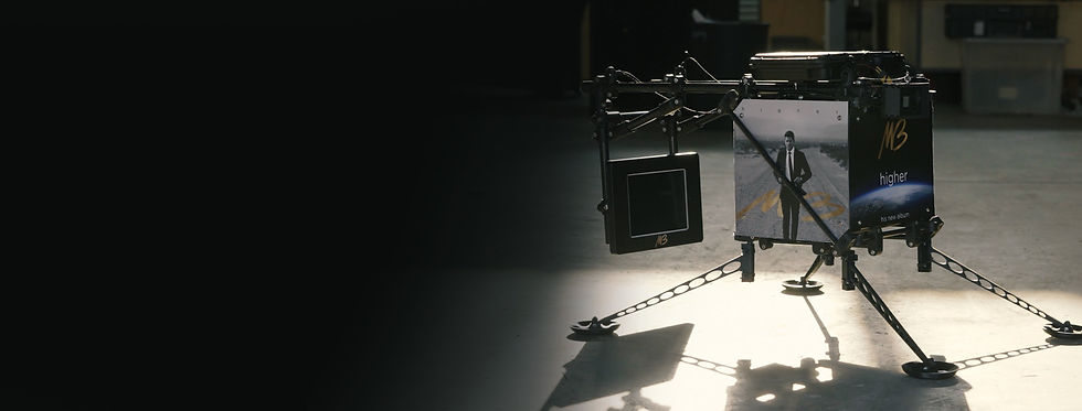 Custom spacecraft decoration on Michael Bublé branded spacecraft.