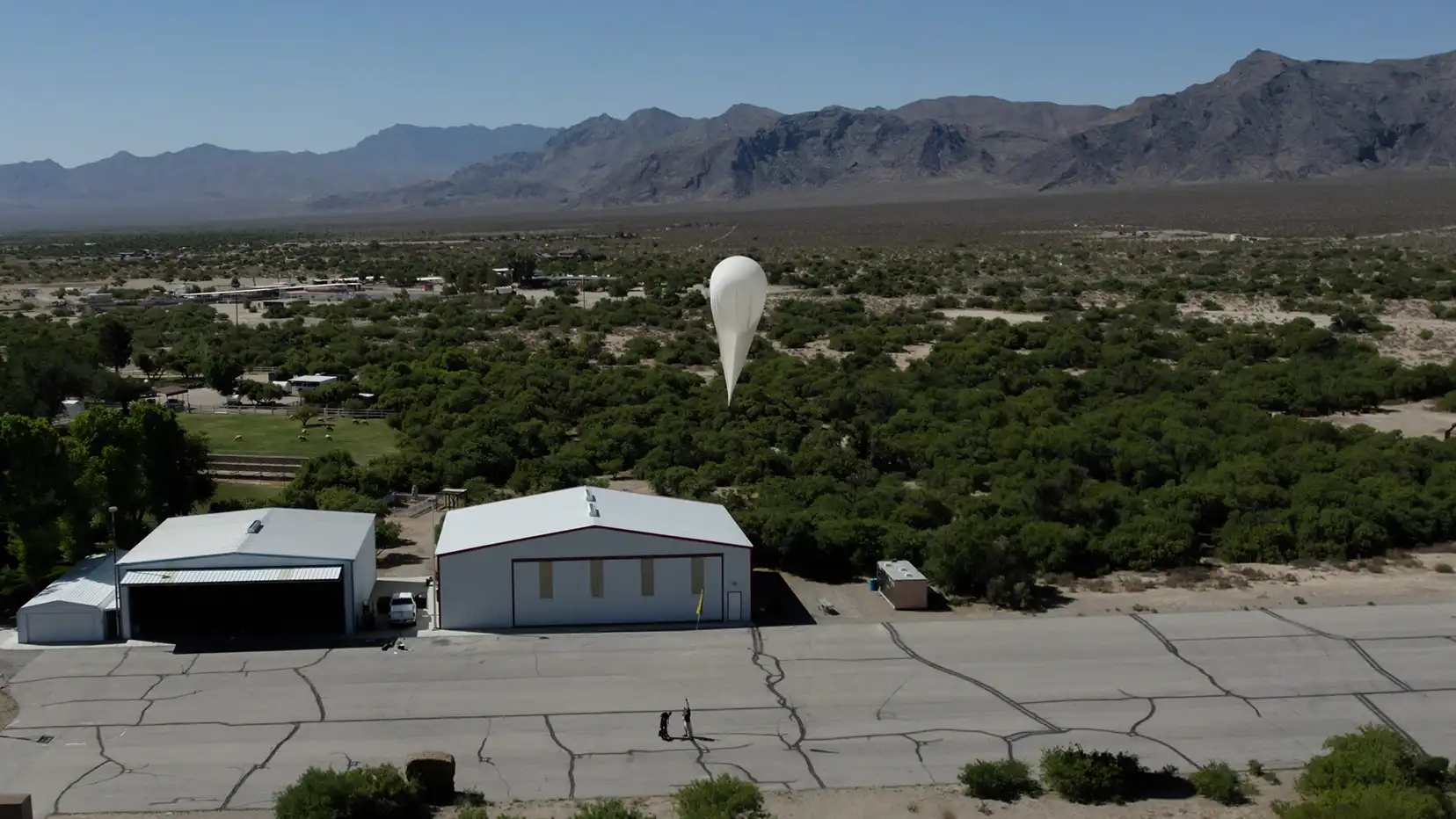 Launching a spacecraft from the Nevada Desert