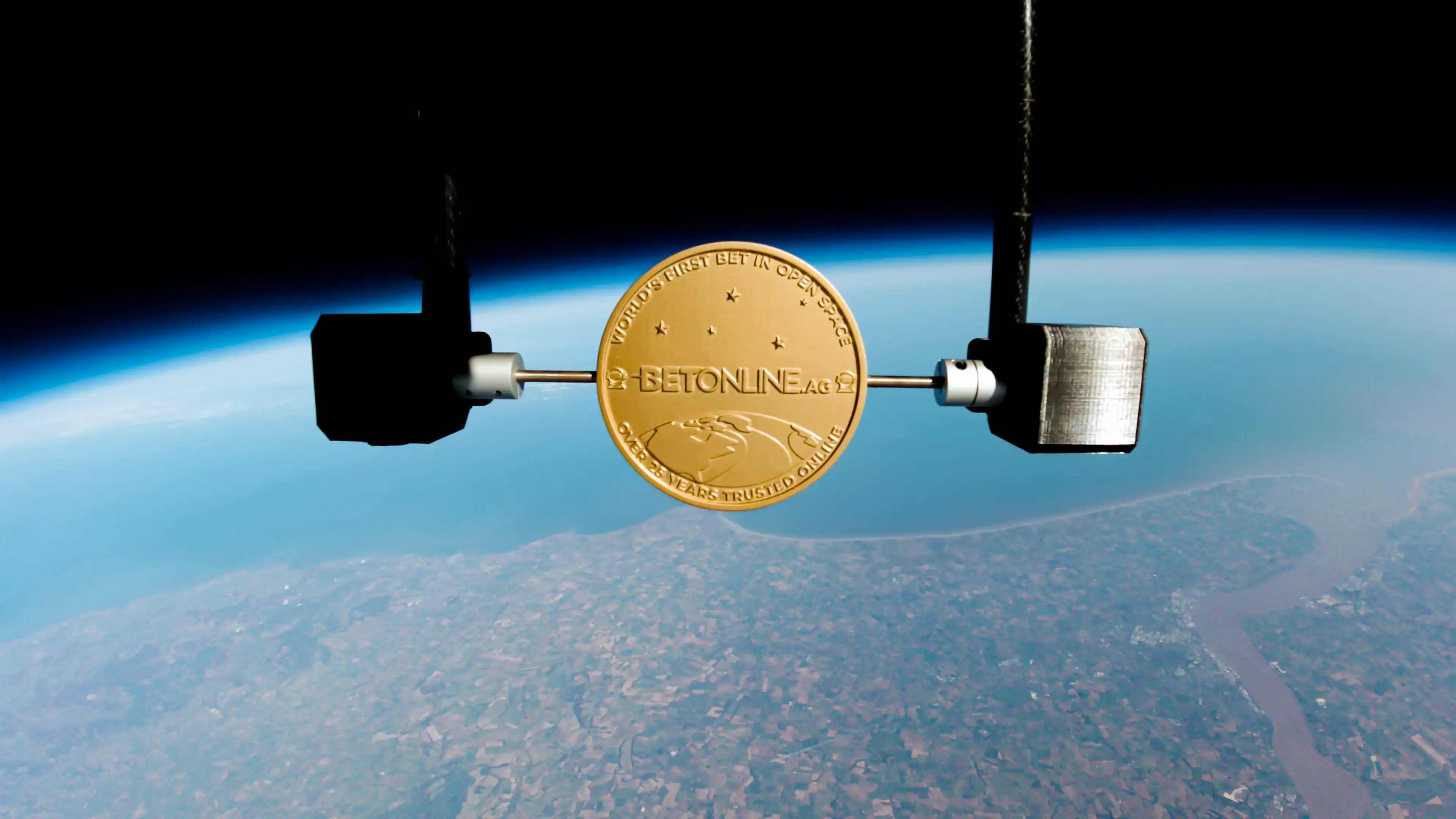 Coin in space