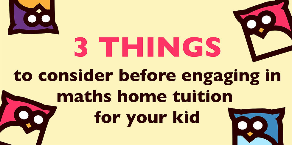 3 THINGS TO CONSIDER