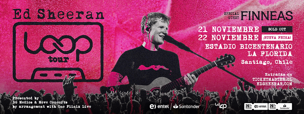 Traslado a Ed Sheeran desde Rancagua - 21 y 22 de Noviembre 2026