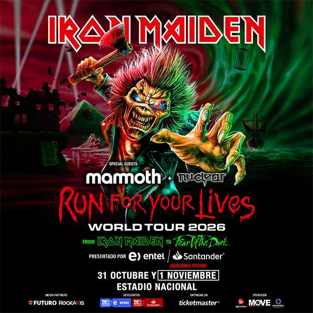 Traslado a Iron Maiden desde Rancagua - 31 de Octubre y 1 de Noviembre