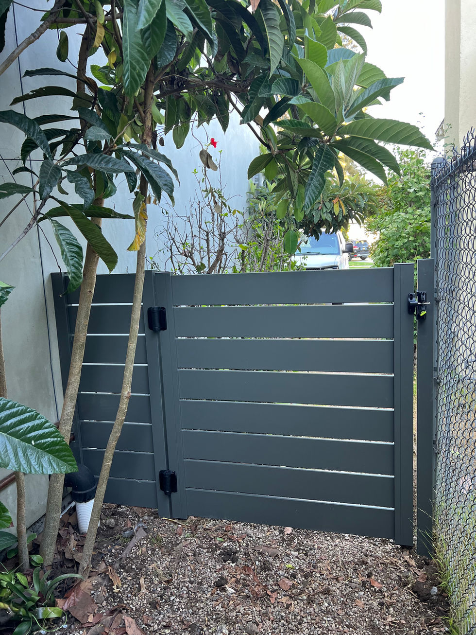 Black Aluminum Fence and Gate