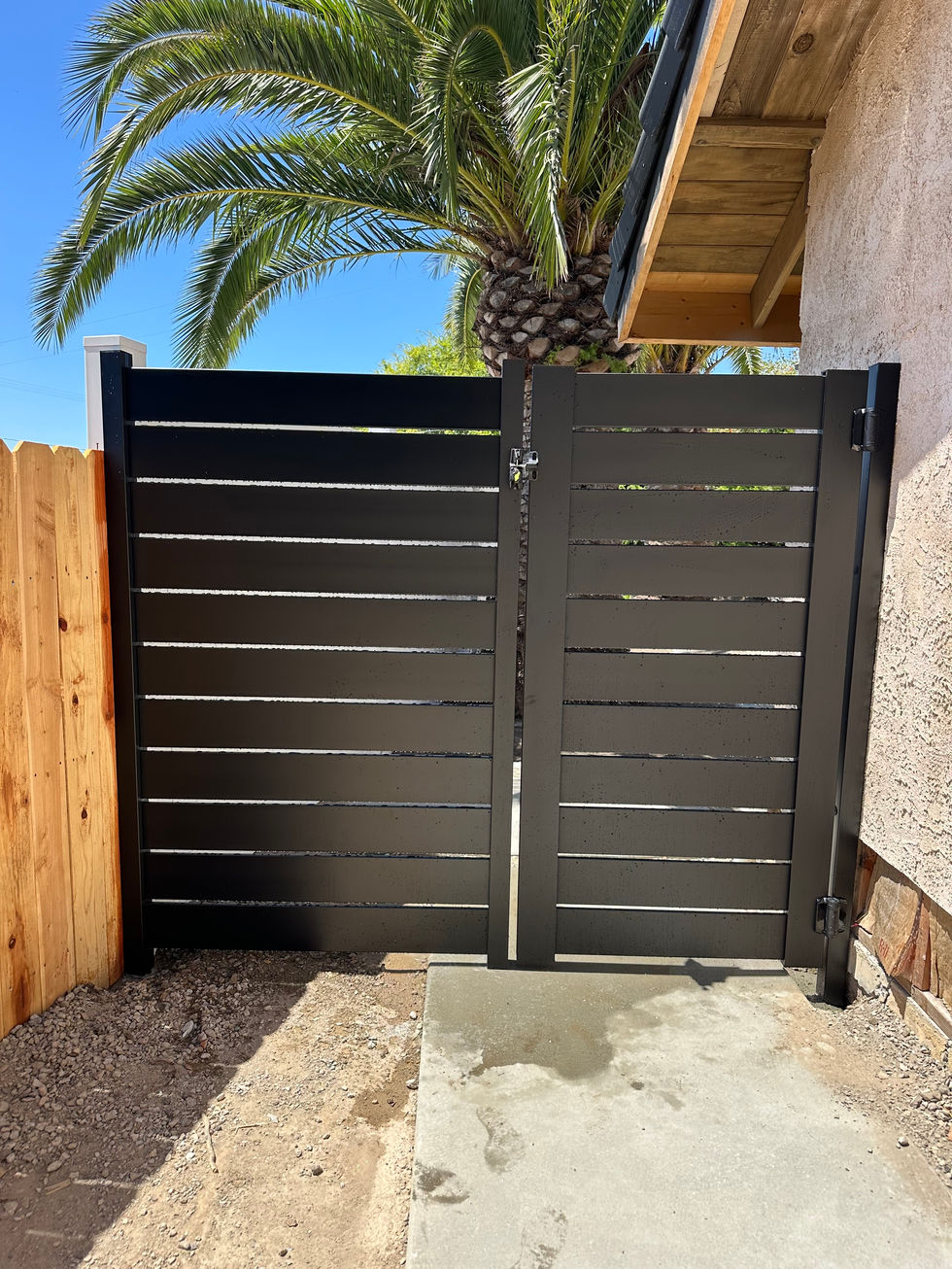 Black Aluminum Gate and Fence