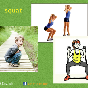 คำว่า "นั่งยองๆ" ภาษาอังกฤษพูดว่าอย่างไร