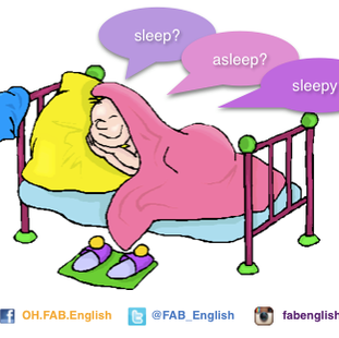 sleep, asleep กับ sleepy ต่างกันอย่างไร