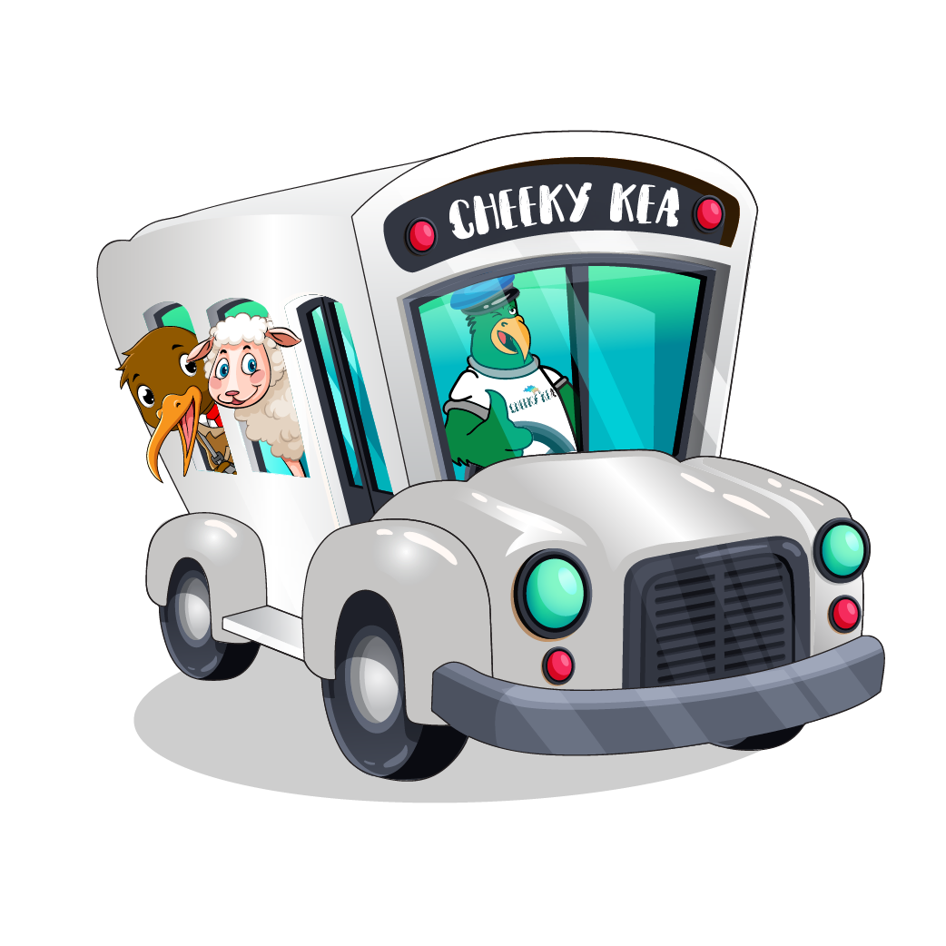 Cheeky Kea Transport illustration