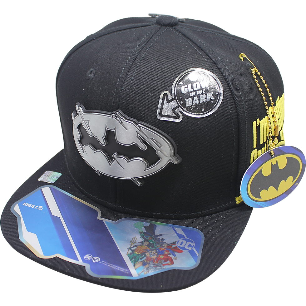 Miniatura: Gorra Batman visera plana Glow in the Dark 01