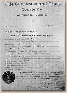 First title guarantee policy