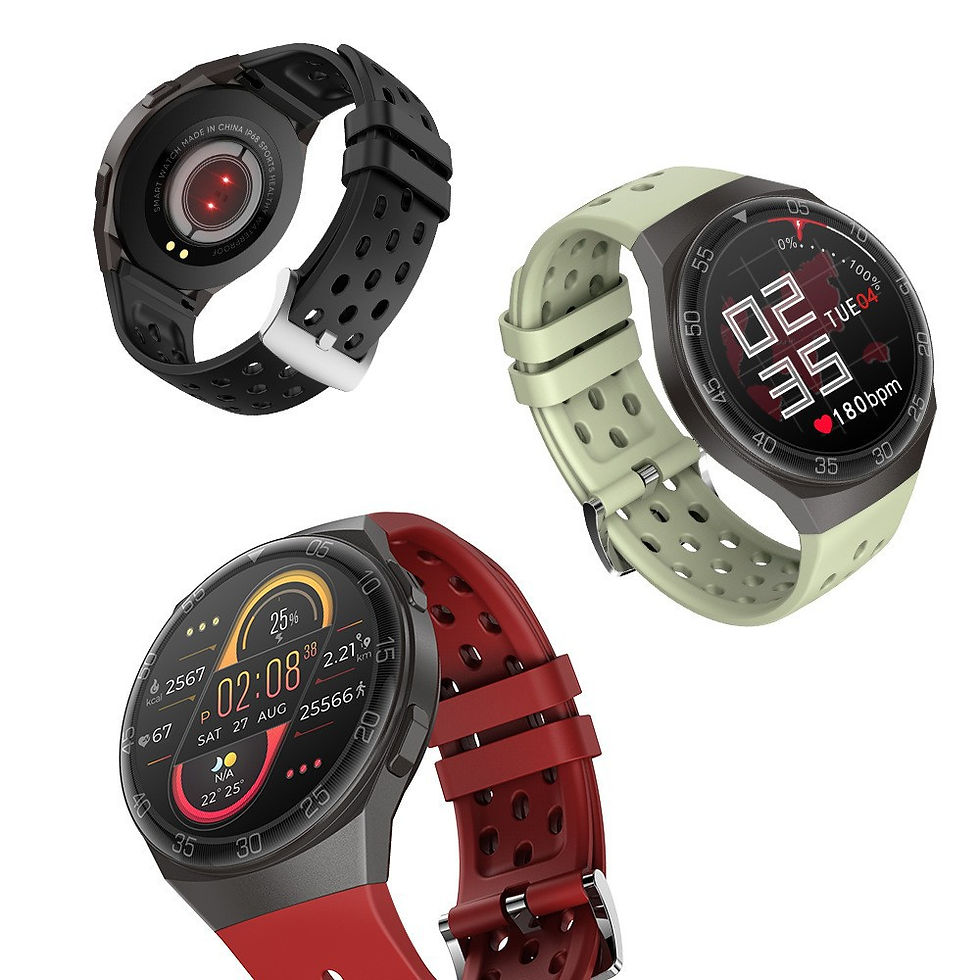 Thumbnail: Men's Smart Fitness Watch with Heart Rate and Sleep Tracker