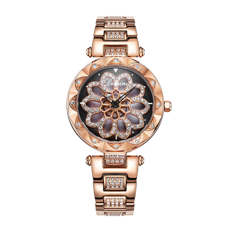 Thumbnail: Timini Women's Elegant Stainless Steel Diamond Watch
