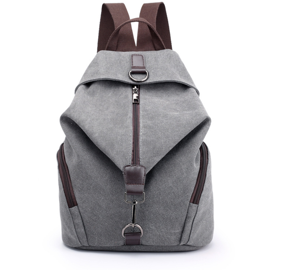 Thumbnail: College Style Canvas Backpack and Tote Bag
