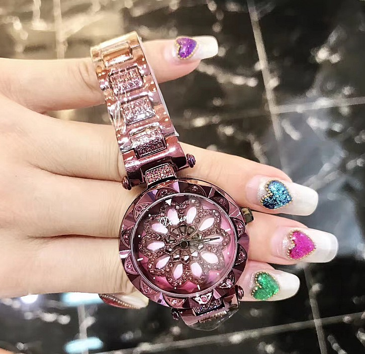 Thumbnail: Timini Women's Elegant Stainless Steel Diamond Watch