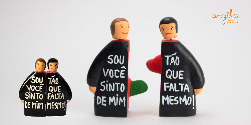 Sou tão você que sinto falta de mim mesmo