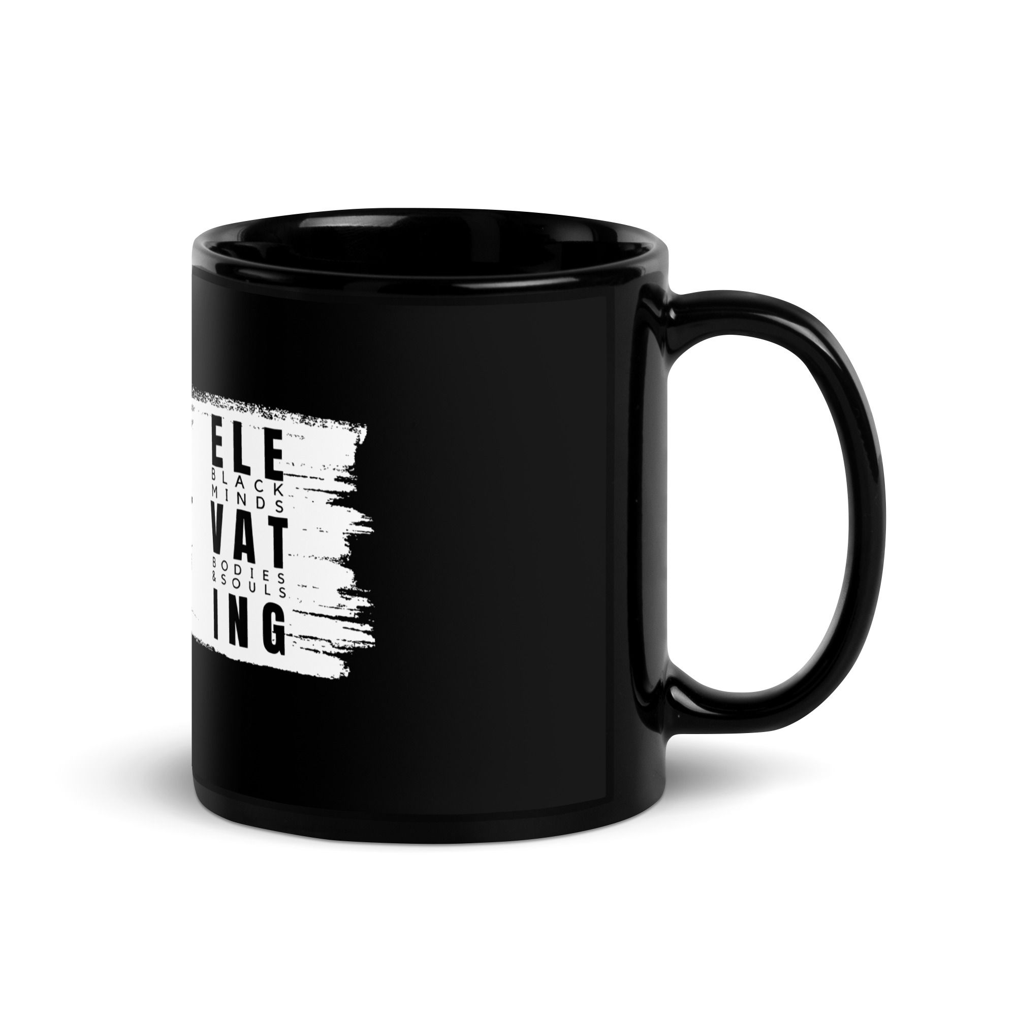Elevating BLACK Glossy Mug 2