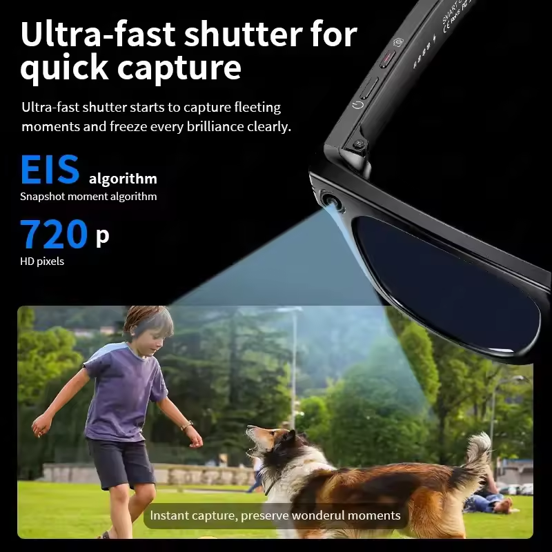 Thumbnail: AI Smart Glasses 800W Anti Shake HD Camera Video Recording Languages Translation