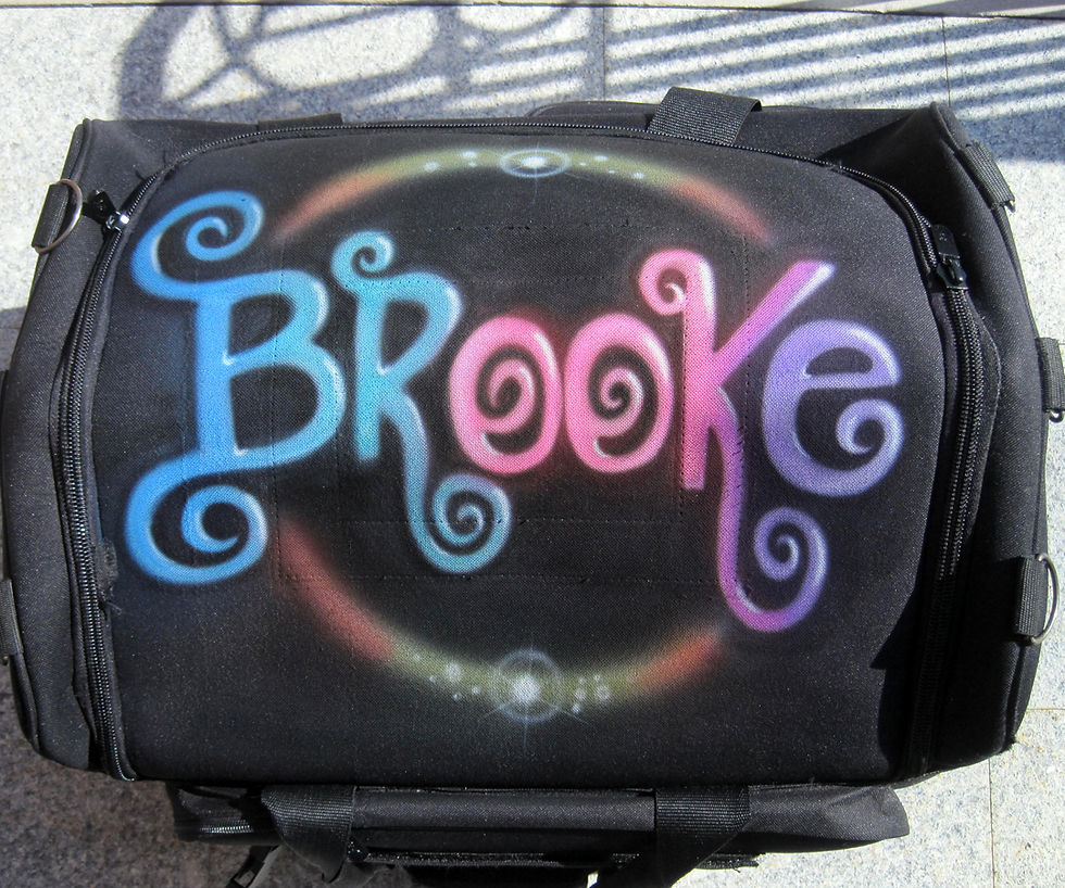 CURLY LETTER DUFFEL