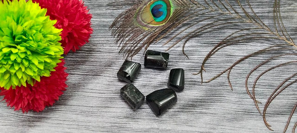 Black Tourmaline Tumble 50gm ,Black Tourmaline Crystal