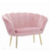 Sofa en Velour Rose Antique