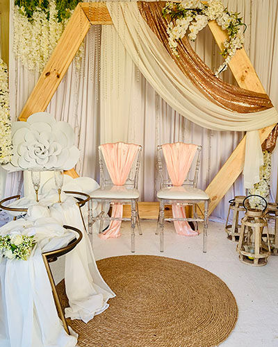 fauteuils de mariés