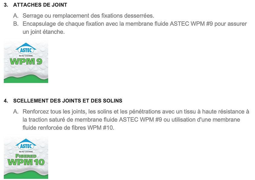 attaches de joints