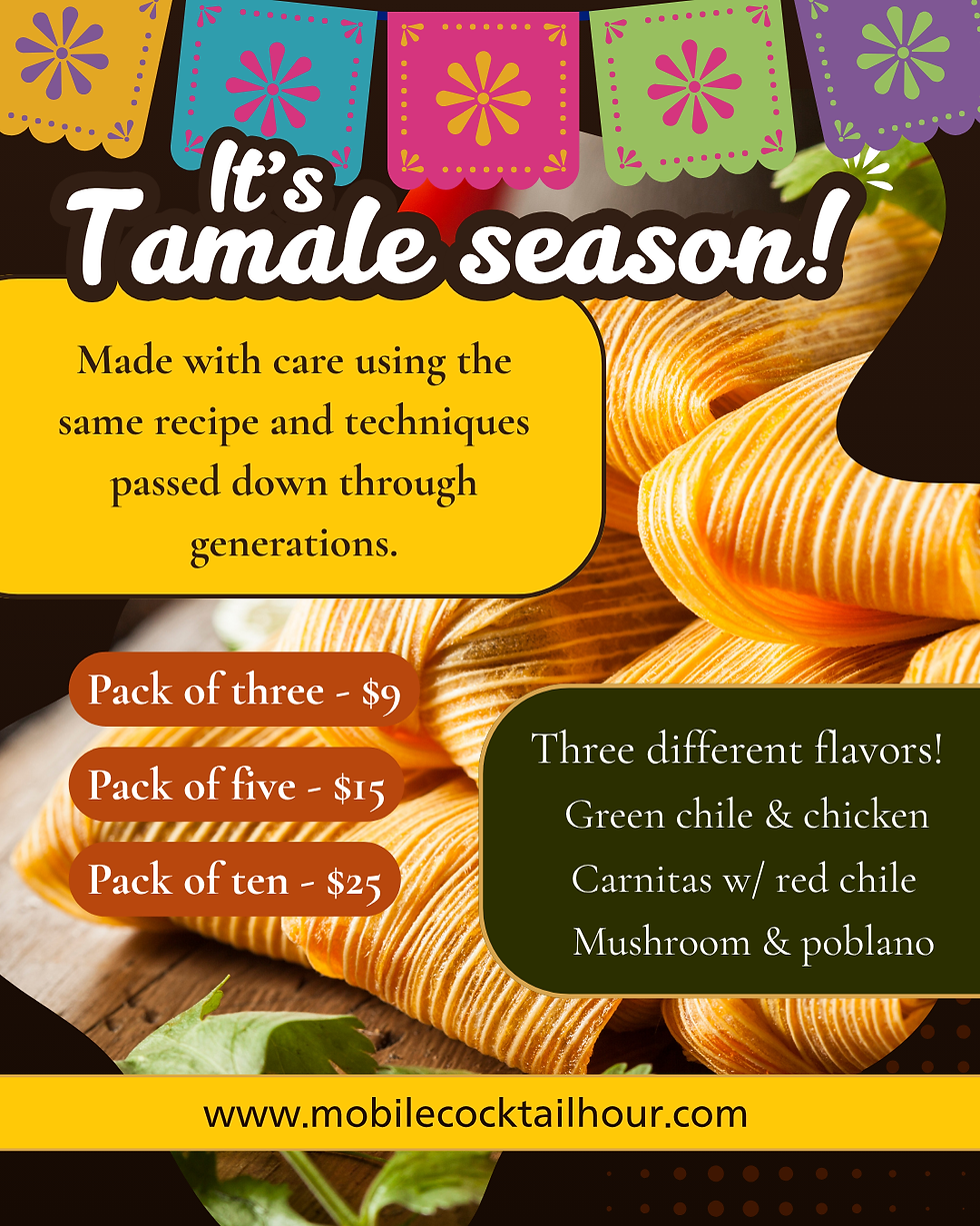 Mushroom & poblano tamales