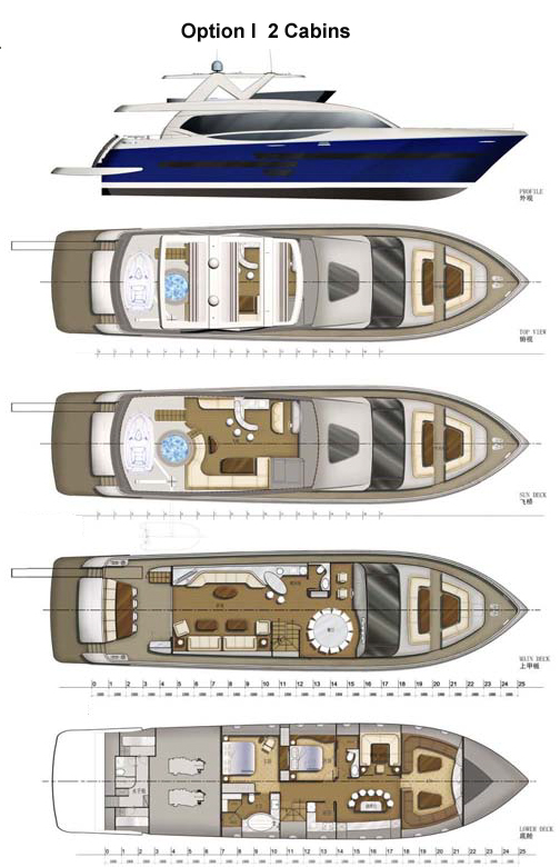 Luxury Yacht Layout